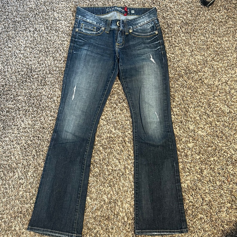 Guess Women's Boot Cut Jeans - Dark Blue